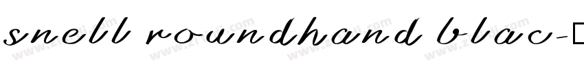 snell roundhand blac字体转换